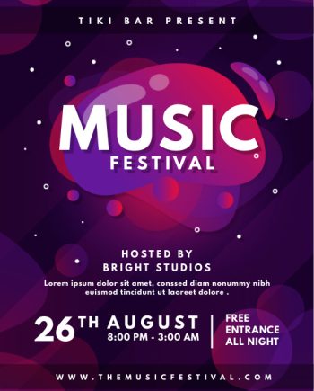 Concert Musical Poster Template